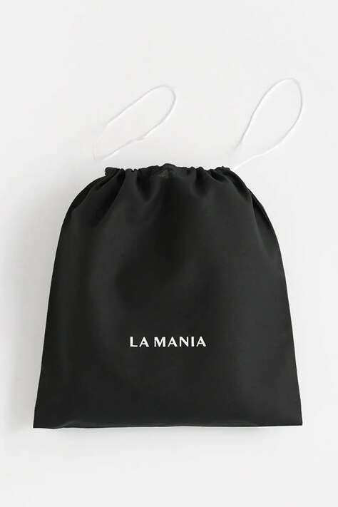 La Mania dywanik łazienkowy bawełniany Mono Mania 70 x 50 cm kolor czarny