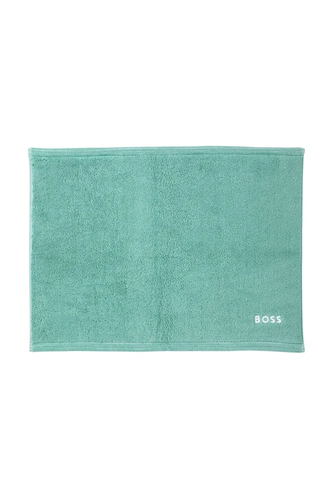 BOSS dywanik łazienkowy bawełniany EDGE Lagoon 50 x 70 cm kolor turkusowy 1063636