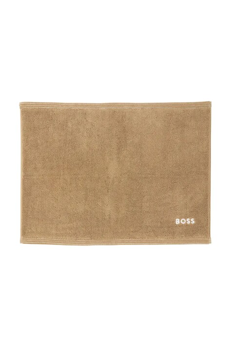 BOSS dywanik łazienkowy bawełniany EDGE Pecan 50 x 70 cm kolor beżowy 1063666