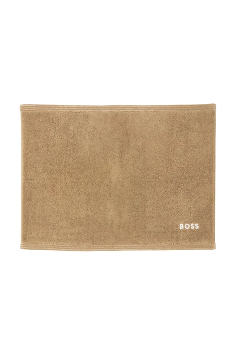 BOSS dywanik łazienkowy bawełniany EDGE Pecan 50 x 70 cm kolor beżowy 1063666