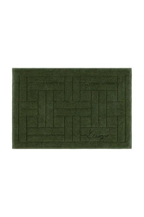 Kenzo dywanik łazienkowy bawełniany KWEAVE Kaki 55 x 80 cm kolor zielony 1070389