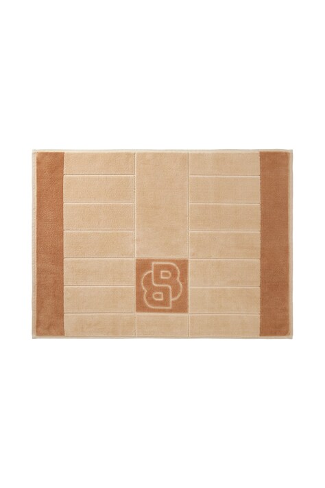 BOSS Tappetto da bagno in cotone DOUBLEB Beige 50 x 70 cm 1072575