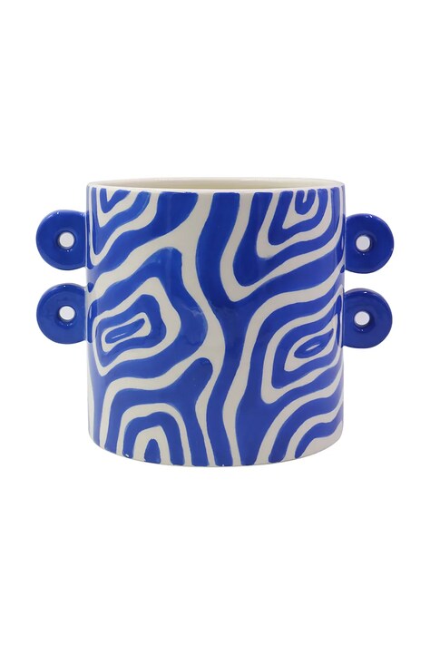 Kvetináč Qué Rico Felipe tmavomodrá farba