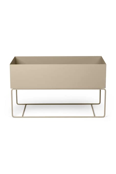 Цветочный горшок со стеллажом ferm LIVING Plant Box L цвет бежевый