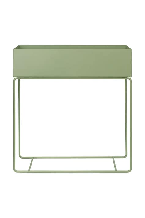 ferm LIVING doniczka ze stelażem Plant Box 65 x 60 cm kolor zielony