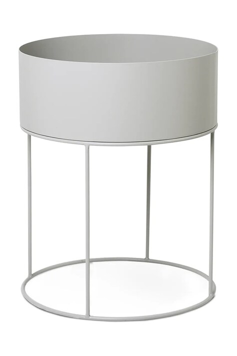 ferm LIVING doniczka ze stelażem Plant Box 40 x 50 cm kolor szary