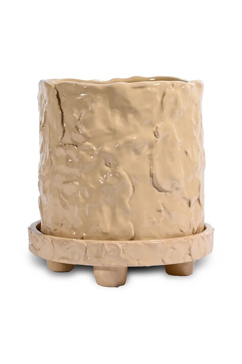 Byon doniczka z podstawką Muddy 18 cm S, x Emma Widell kolor beżowy