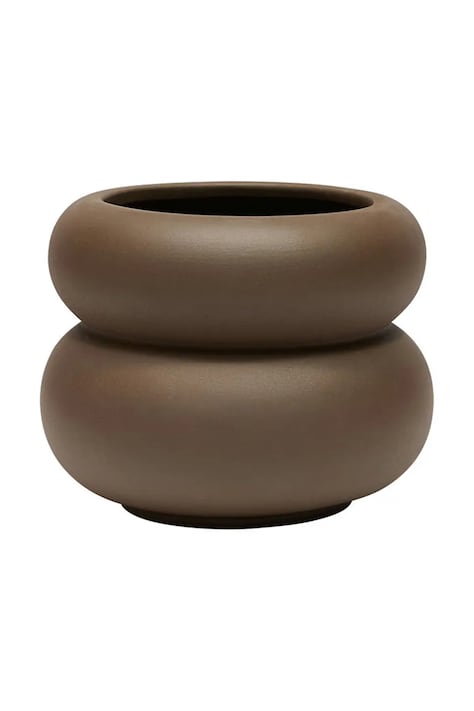 OYOY osłonka na doniczkę Kupla S/23 x 23 x 19 cm kolor brązowy