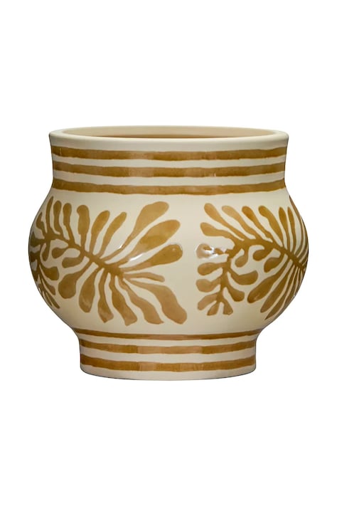 House Doctor osłonka na doniczkę HDIvy 20 cm kolor żółty 900001140