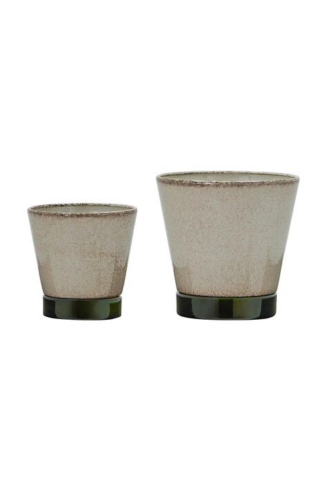 House Doctor zestaw doniczek z podstawką z żelaza 900001308