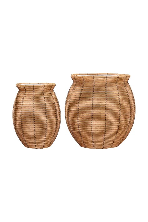 House Doctor zestaw osłonek na doniczki z materiału tekstylnego 205722405