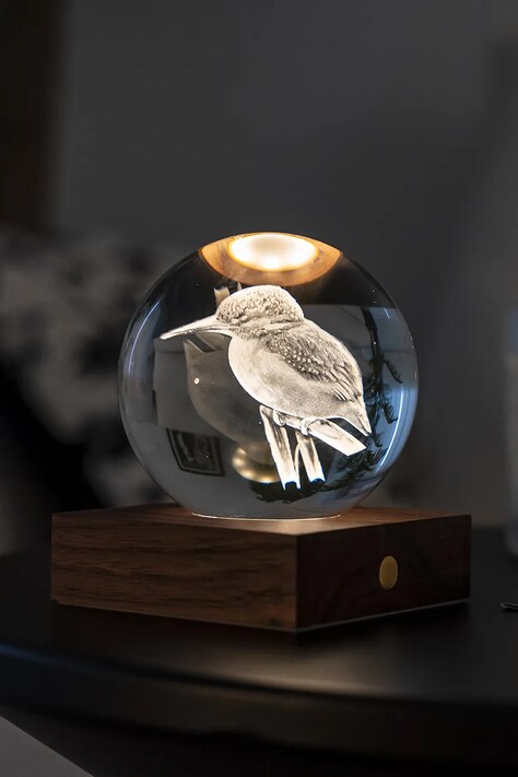 Gingko Design lampă cu led Amber Crystal Light