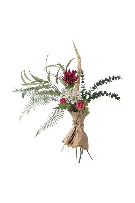 Umelá kytica Bloomingville Crown Bouquet červená farba