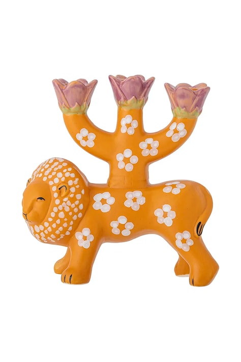 Dekorativen svečnik Bloomingville Lazar oranžna barva