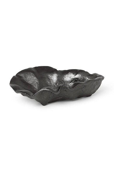 ferm LIVING bol decorativ Oyster culoarea negru