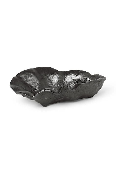 ferm LIVING bol decorativ Oyster culoarea negru
