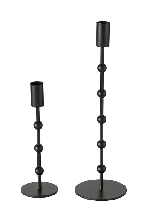 Boltze zestaw świeczników Kimberly 20 / 30 cm 2-pack kolor czarny