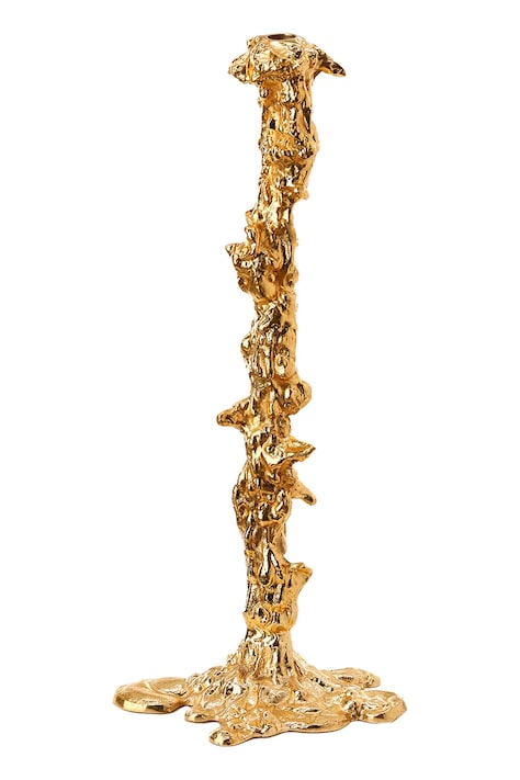 Dekoračný svietnik Pols Potten Drip gold XXL žltá farba