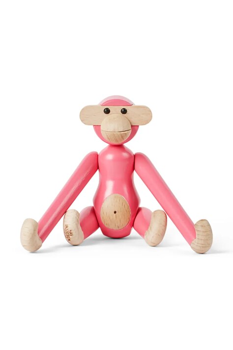 Декоративна фігурка Kay Bojesen Monkey Mini колір рожевий