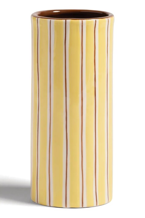 &k amsterdam wazon dekoracyjny ray yellow 18 cm