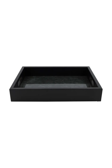 taca dekoracyjna 38 x 28 x 6 cm kolor czarny