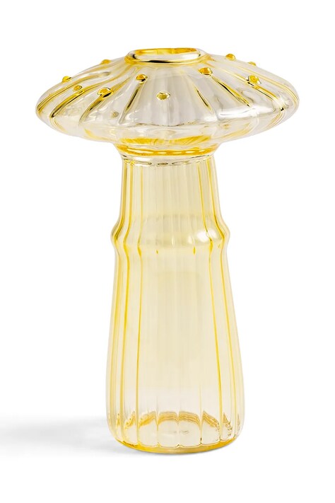 &k amsterdam wazon dekoracyjny mushroom yellow 14 cm