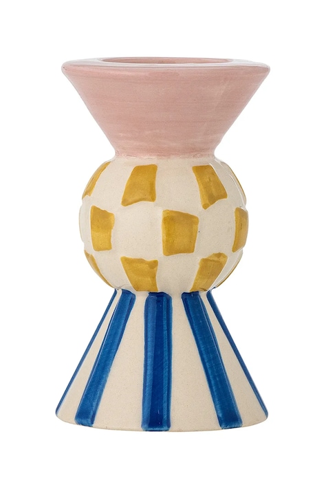 Bloomingville sfeșnic decorativ Bob 8 x 12 cm culoarea roz
