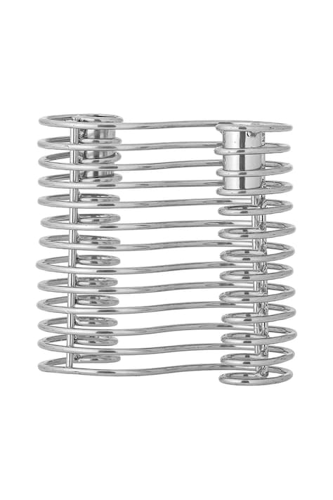Bloomingville sfeșnic decorativ Wavela 15,5 x 14,5 x 7,5 cm culoarea gri