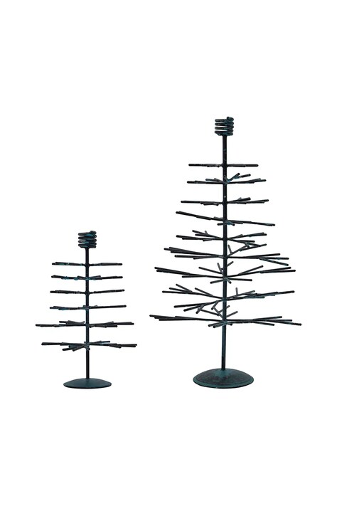 House Doctor świecznik dekoracyjny HDTree 16 cm 2-pack kolor czarny