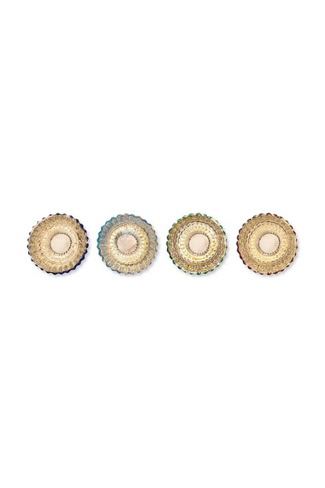 Декоративний свічник Pip Studio Glass Blue 7 x 7 cm 4-pack — фото 2