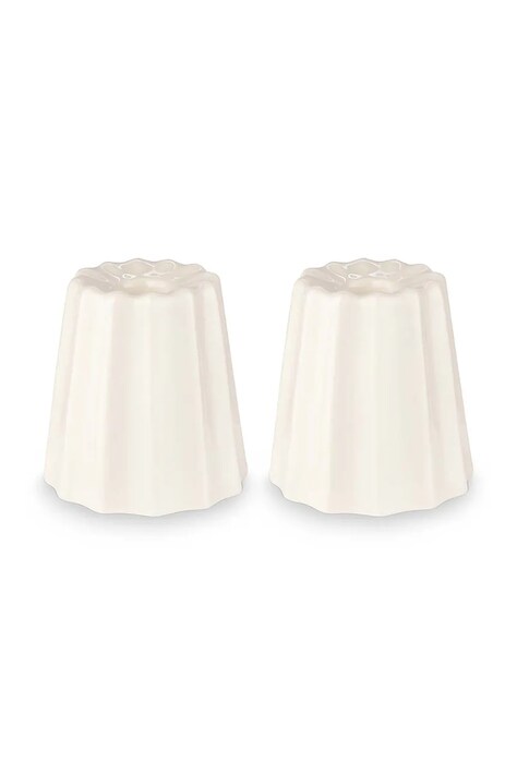 vtwonen świecznik dekoracyjny 5,6 x 6 cm 2-pack kolor biały