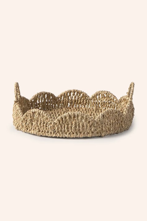 Декоративный поднос Calma House Pleiku 35 x 7 cm цвет бежевый