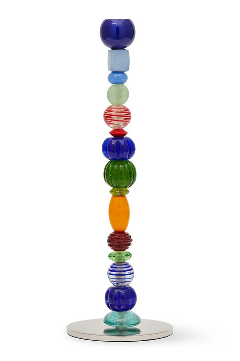 Pols Potten świecznik dekoracyjny Beads S/12 x 34 cm kolor multicolor