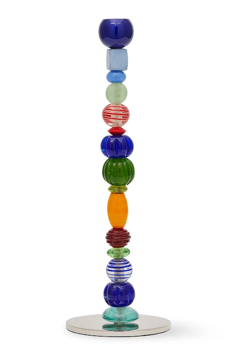 Pols Potten świecznik dekoracyjny Beads S/12 x 34 cm kolor multicolor
