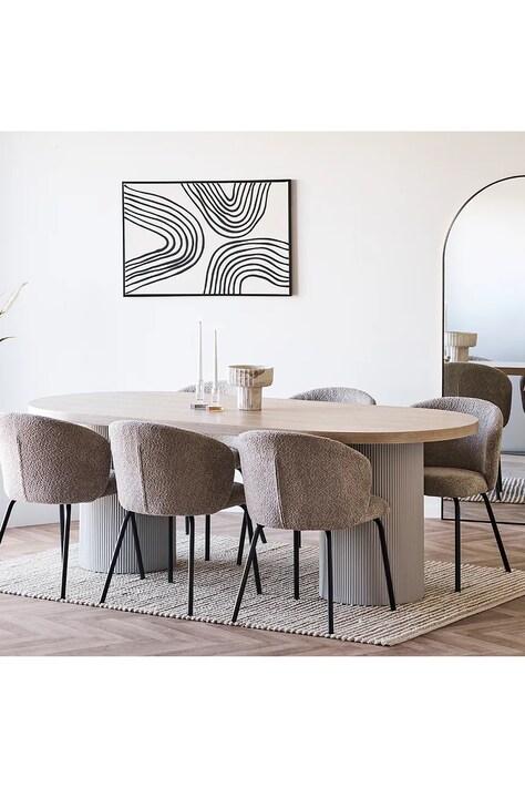 Декоративна ваза House Nordic 10,5 x 19,5 cm — AA00-DRU16L, бежевий — фото 5