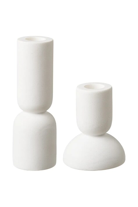 House Nordic zestaw świeczników 15 / 9,5 cm 2-pack kolor biały