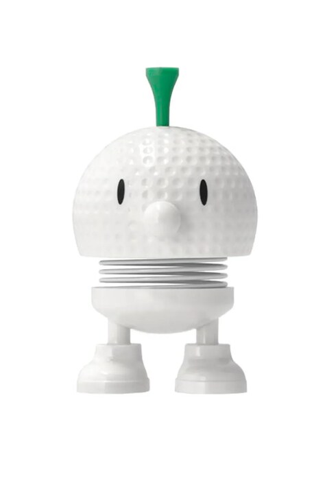 Hoptimist figurka dekoracyjna Golf Bumble 5,9 x 7,6 cm kolor biały