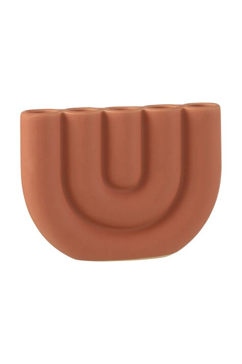 J-Line świecznik dekoracyjny 17,5 x 3,5 x 13 cm kolor pomarańczowy