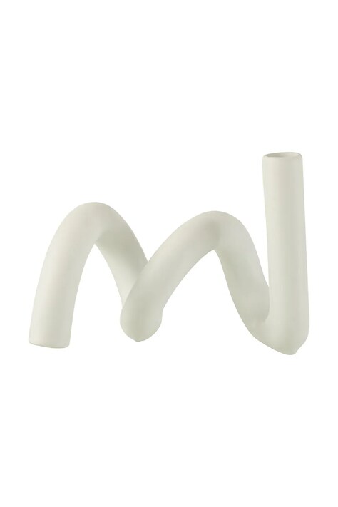 J-Line świecznik dekoracyjny 27,5 x 15 x 18 cm kolor biały