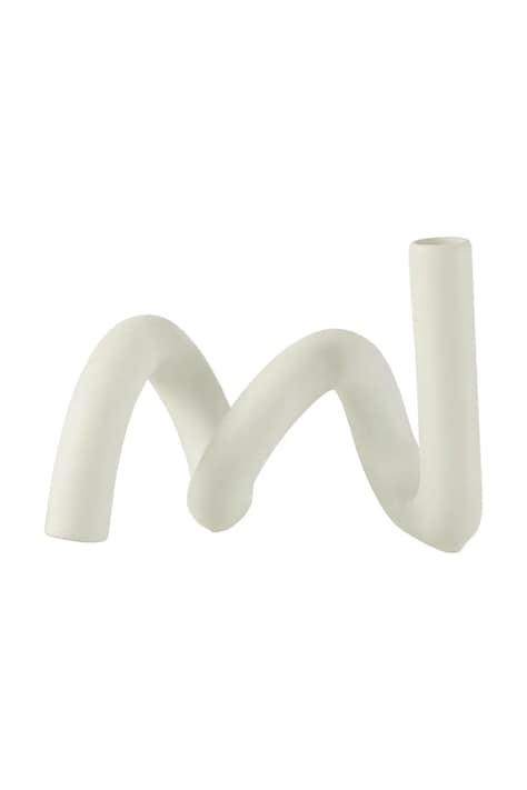 J-Line świecznik dekoracyjny 27,5 x 15 x 18 cm kolor biały