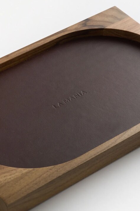 La Mania taca dekoracyjna Trave 30 x 20 x 2 cm kolor brązowy