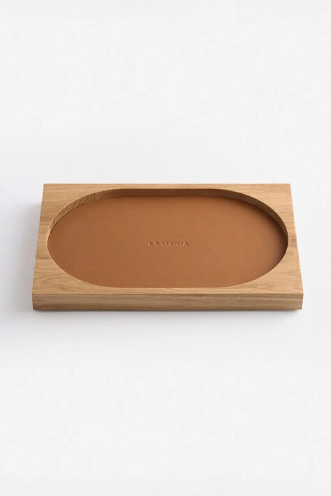 La Mania taca dekoracyjna Trave 30 x 20 x 2 cm kolor brązowy