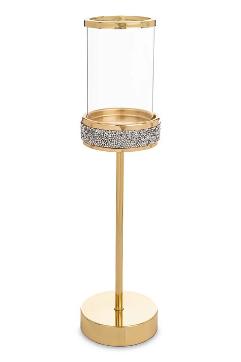 home & lifestyle świecznik dekoracyjny 39 x 10 x 10 cm kolor żółty