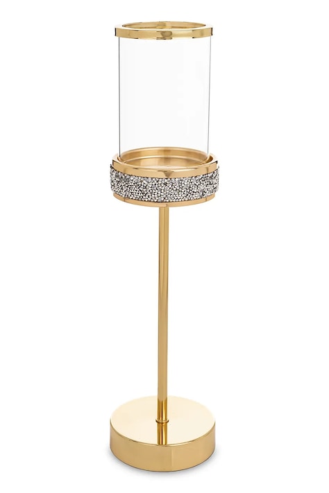 home & lifestyle świecznik dekoracyjny 39 x 10 x 10 cm kolor żółty