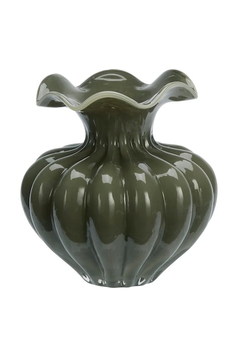 Madam Stoltz wazon dekoracyjny ze szkła mlecznego 23 x 24 cm 2401718.B