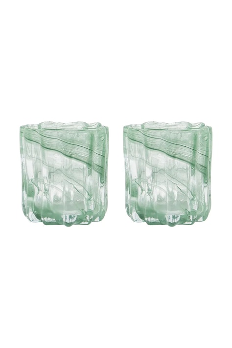 House Doctor sada svícnů stojací z barevného skla 11,5 x 8 x 10 cm 900001292