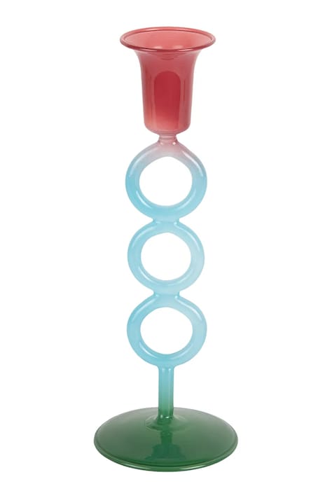 Present Time svícen dekorativní z barevného skla PT4351MC