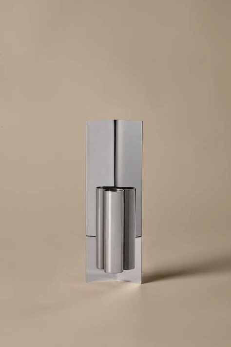 Ferm Living wazon dekoracyjny ze stali nierdzewnej 29 x 10 x 3,7 cm 1104272542