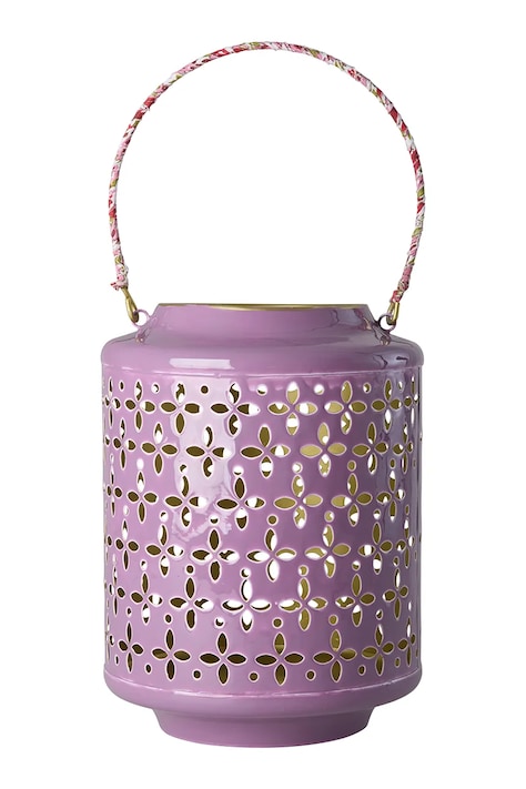 Rice latarenka dekoracyjna z żelaza 27 x 19,5 x 19,5 cm CDLAN-LP