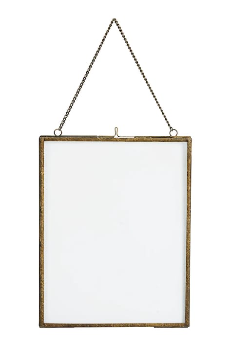 Madam Stoltz rámik závesný z kovu s efektom vintage 20 x 25 cm PCH30152A